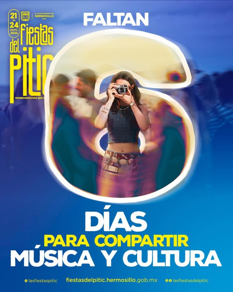 Faltan 6 días para recorrer los foros, descubrir nuevos artistas y disfrutar el ambiente de las Fiestas del Pitic 2026....