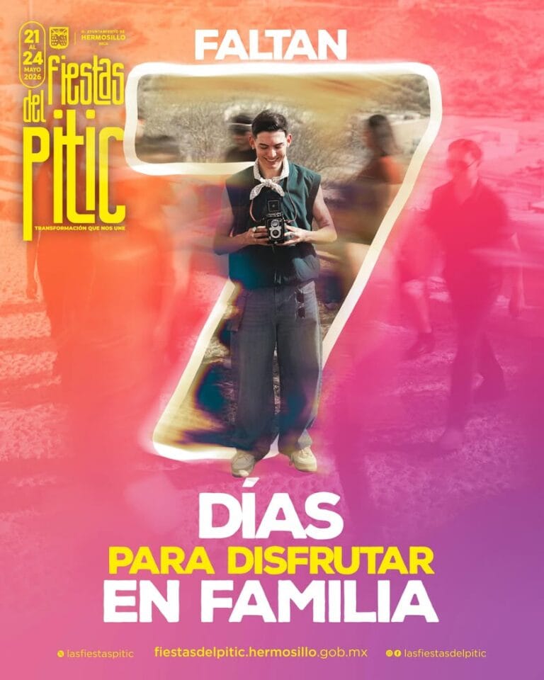 Faltan 7 días para disfrutar las mejores Fiestas del Pitic en familia. 🎶✨ Música, cultura, tradición y momentos inolvid...