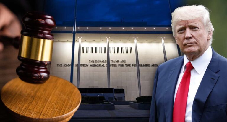 Juez impide que Trump renombre el Centro Kennedy con su apellido