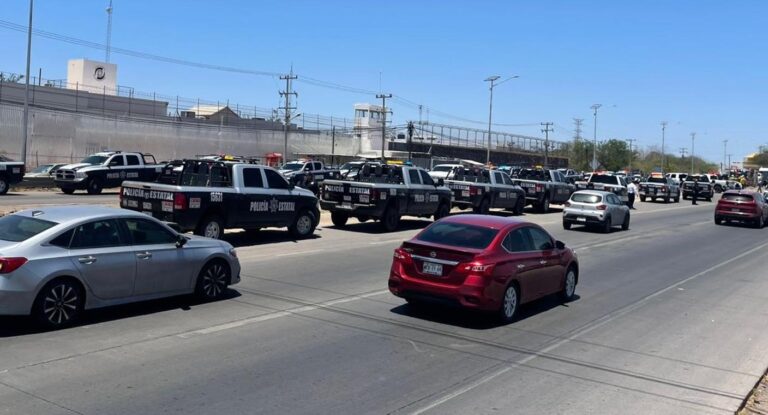 Motín en Cereso de Ciudad Obregón genera fuerte movilización policial y presencia de ambulancias