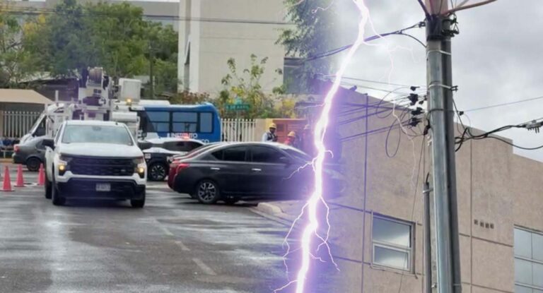 Caída de rayo provoca evacuación de más de 160 alumnos en escuela de Ciudad Obregón