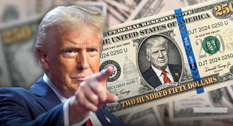 Proponen billete de 250 dólares con la imagen de Donald Trump en EEUU
