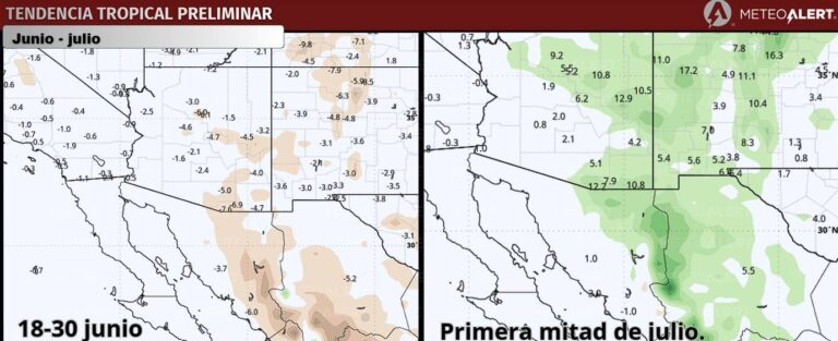 Lluvias en Sonora darán una pausa antes de intensificarse en julio Lluvias en Sonora darán una pausa antes de intensificarse en julio