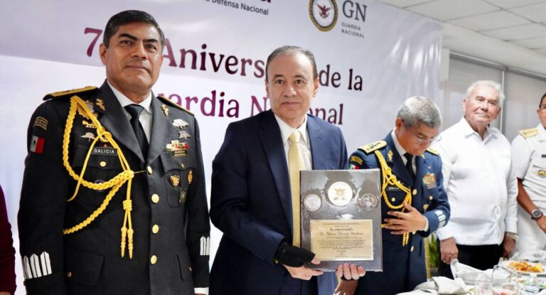 Guardia Nacional reconoce a Alfonso Durazo por su papel en la creación y avances en seguridad en Sonora