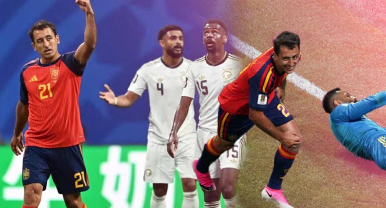 España vence 4-0 a Arabia Saudita y avanza en su clasificación España vence 4-0 a Arabia Saudita y avanza en su clasificación
