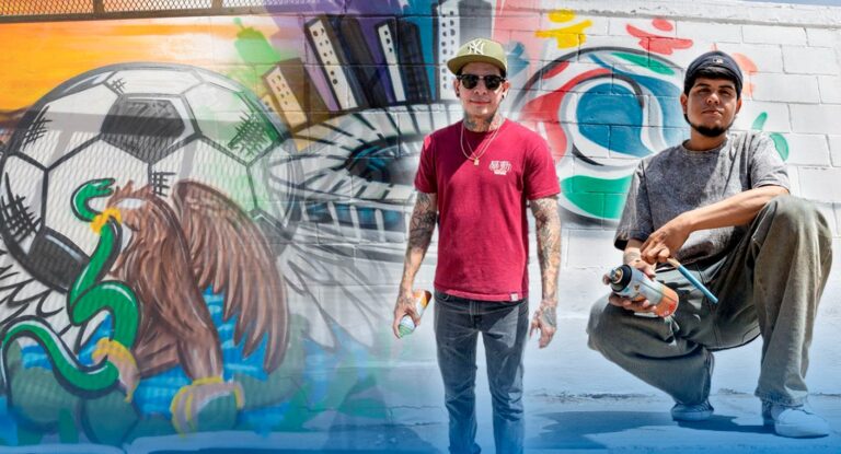 Jóvenes artistas crean 300 murales en Sonora para fomentar el deporte Jóvenes artistas crean 300 murales en Sonora para fomentar el deporte