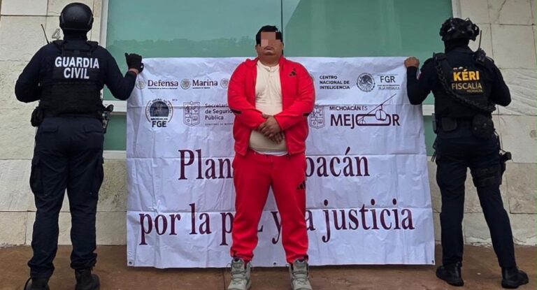 Detienen en Michoacán al “Sierra 1”, buscado por extorsión, homicidio y secuestro