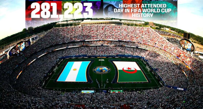 Mundial 2026 establece récord de asistencia en un solo día con más de 281 mil espectadores