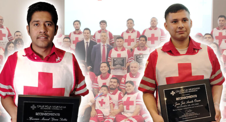 Cruz Roja reconoce a Juan José Arreola y Francisco Gómez como Socorristas del Año 2026 en Hermosillo