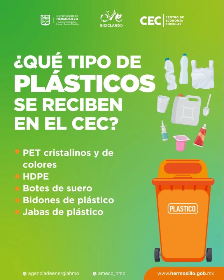 Centro de Economía Circular en Hermosillo recibe diversos tipos de plástico para reciclaje Centro de Economía Circular en Hermosillo recibe diversos tipos de plástico para reciclaje