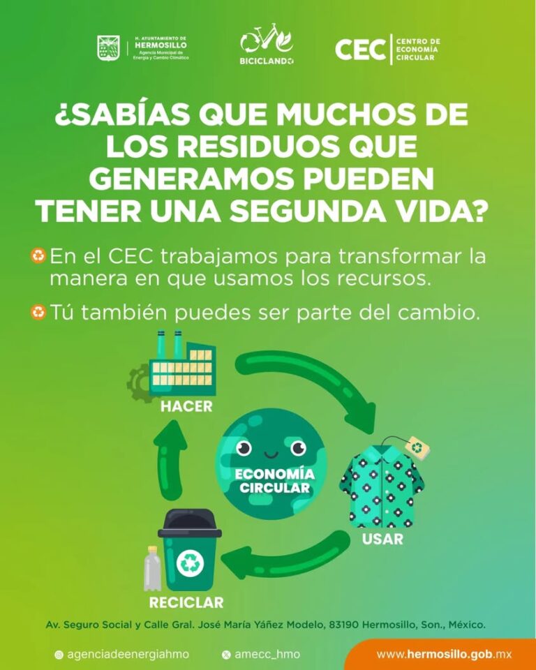 Centro de Economía Circular impulsa reciclaje y reutilización en Hermosillo Centro de Economía Circular impulsa reciclaje y reutilización en Hermosillo