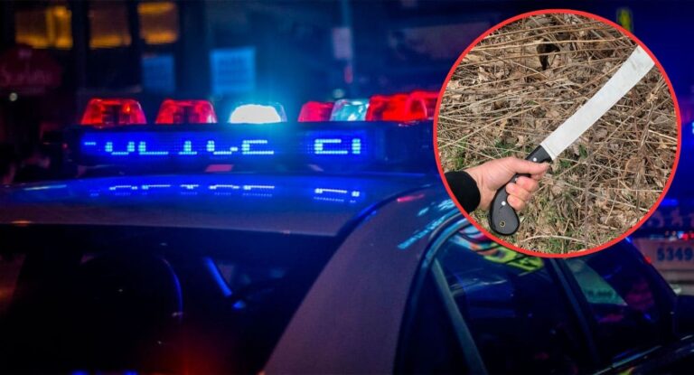 Detienen a hombre armado con machete en el norte de Hermosillo