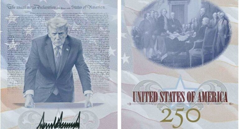 Estados Unidos emitirá pasaportes conmemorativos con imagen de Donald Trump por 250 aniversario Estados Unidos emitirá pasaportes conmemorativos con imagen de Donald Trump por 250 aniversario