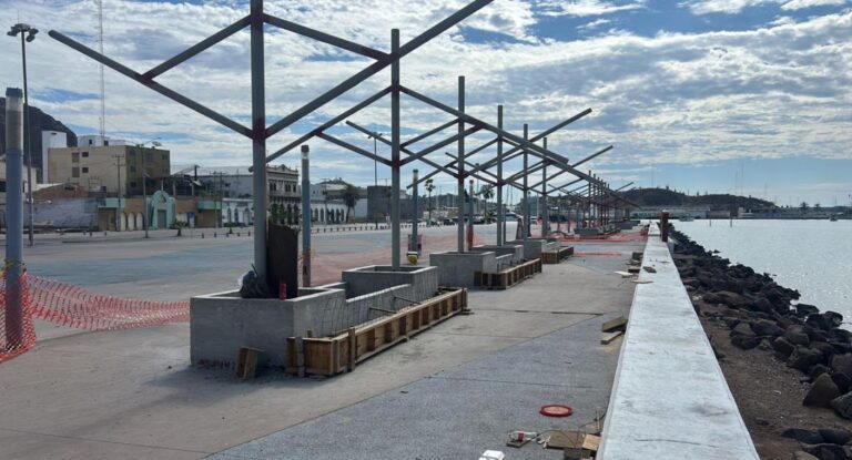 Avanza 35% la rehabilitación del malecón de Guaymas con inversión de 17.5 mdp