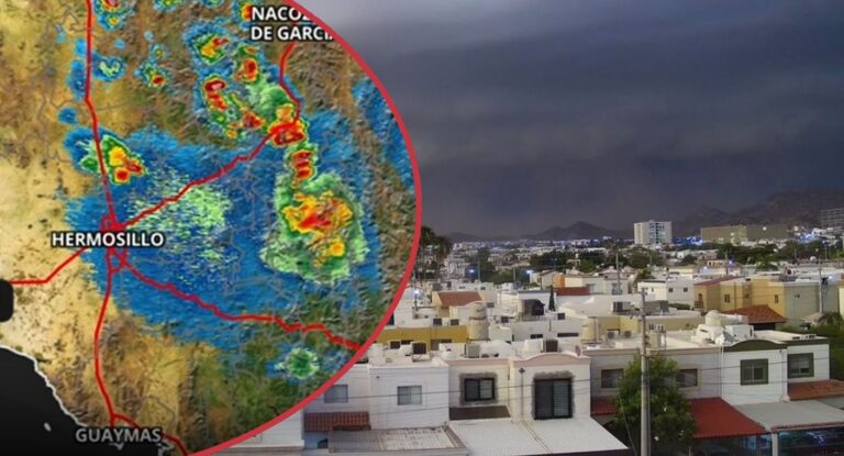 Tormentas se acercan a Hermosillo con pronóstico de lluvias y granizo
