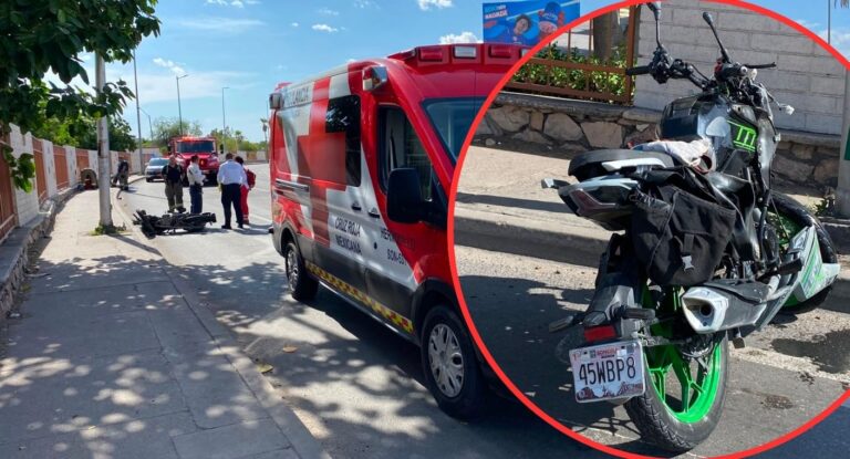 Motociclista pierde el control y choca contra poste en el bulevar Luis Encinas de Hermosillo Motociclista pierde el control y choca contra poste en el bulevar Luis Encinas de Hermosillo
