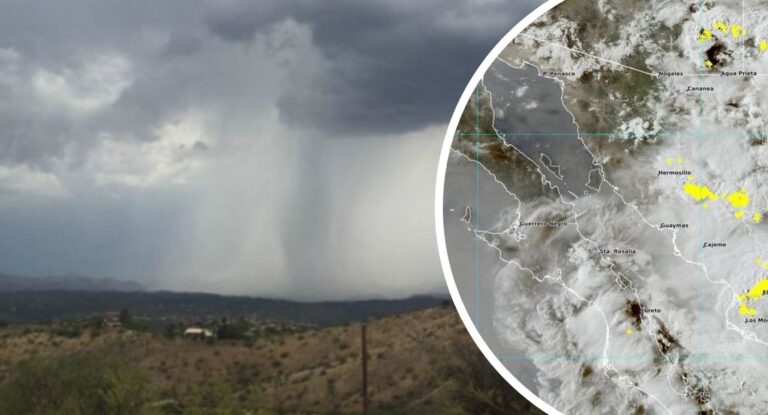 Tormenta avanza desde Yécora y provoca alerta por lluvias intensas en el sur de Sonora Tormenta avanza desde Yécora y provoca alerta por lluvias intensas en el sur de Sonora