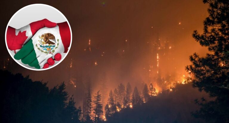 México envía brigadistas a Canadá para apoyar en incendios forestales