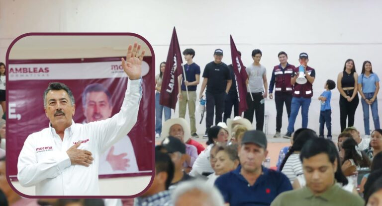 Javier Lamarque asiste a asamblea informativa en San Ignacio Río Muerto por proceso interno de Morena en Sonora Javier Lamarque asiste a asamblea informativa en San Ignacio Río Muerto por proceso interno de Morena en Sonora