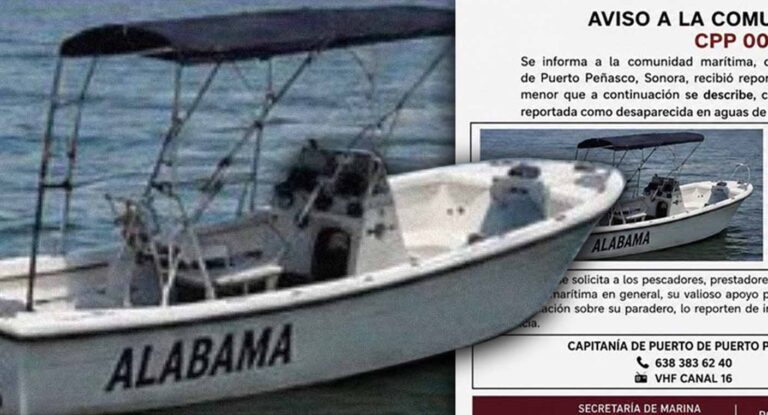Inician búsqueda de la embarcación Alabama desaparecida en Puerto Peñasco con tres personas a bordo Inician búsqueda de la embarcación Alabama desaparecida en Puerto Peñasco con tres personas a bordo