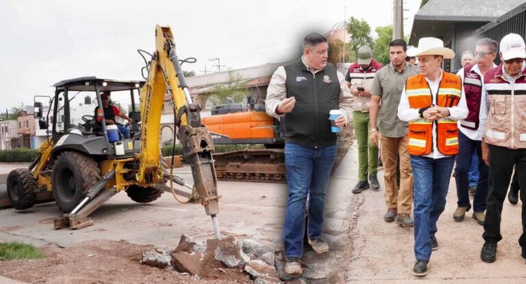 Gobierno de Sonora avanza en la reconstrucción de Nogales tras lluvias intensas
