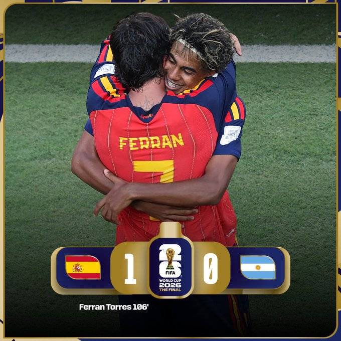 España gana el Mundial 2026 y regresa a la cima del fútbol tras 16 años España gana el Mundial 2026 y regresa a la cima del fútbol tras 16 años