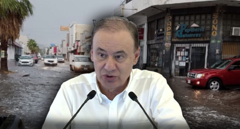 Alfonso Durazo informa sobre atención a daños tras lluvias en Sonora