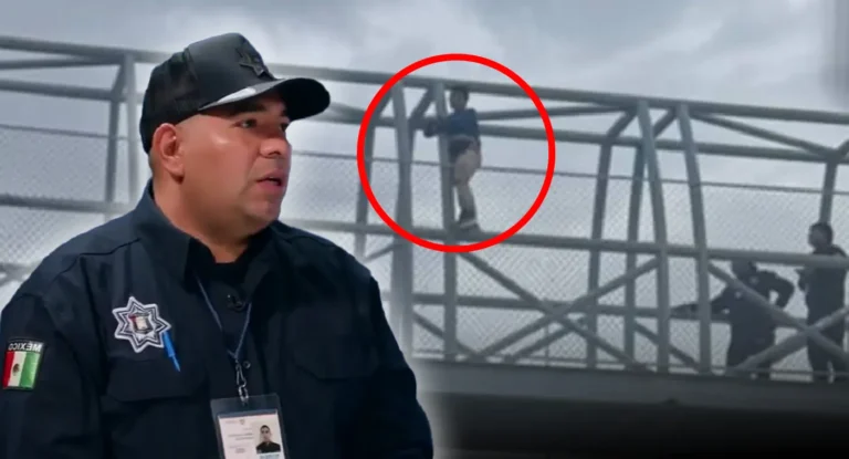 Policía relata el rescate oportuno de una mujer en puente de Hermosillo