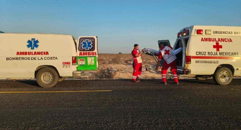Niña de 2 años pierde la vida tras choque entre autobús y automóvil en carretera de Sonora Niña de 2 años pierde la vida tras choque entre autobús y automóvil en carretera de Sonora