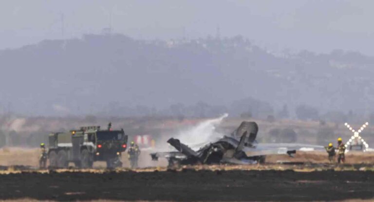 Accidente de avión F-35B de los Marines en San Diego deja piloto con vida Accidente de avión F-35B de los Marines en San Diego deja piloto con vida