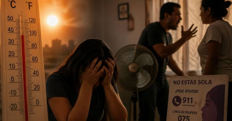 Aumentan casos de violencia familiar vinculados al calor extremo en Sonora Aumentan casos de violencia familiar vinculados al calor extremo en Sonora