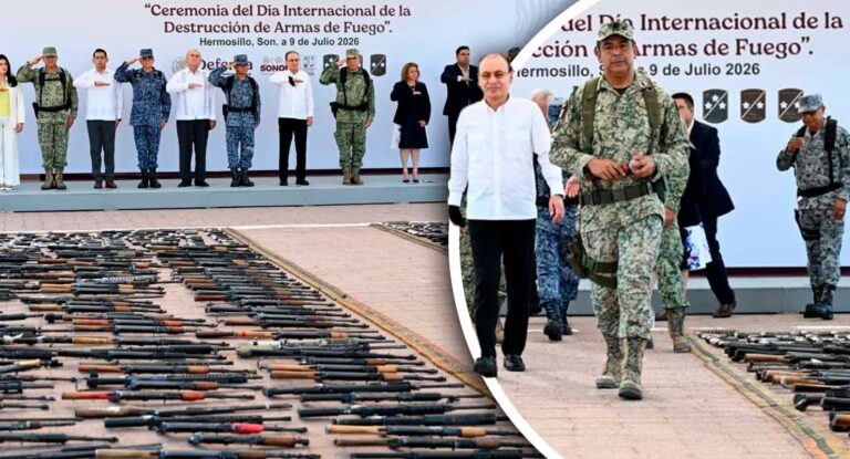 Sonora destruye más de 900 armas y 410 mil cartuchos en operativo de seguridad Sonora destruye más de 900 armas y 410 mil cartuchos en operativo de seguridad