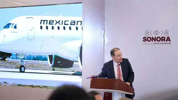 Mexicana inaugura nueva ruta aérea entre AIFA y Hermosillo Mexicana inaugura nueva ruta aérea entre AIFA y Hermosillo