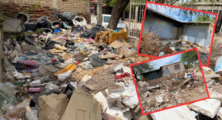 Vecinos denuncian basurero clandestino en terreno baldío de colonia Palo Verde en Hermosillo Vecinos denuncian basurero clandestino en terreno baldío de colonia Palo Verde en Hermosillo