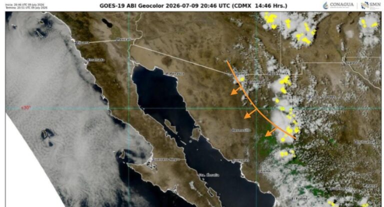 Alertan por tormentas fuertes y vientos en Sonora con riesgo de crecidas Alertan por tormentas fuertes y vientos en Sonora con riesgo de crecidas