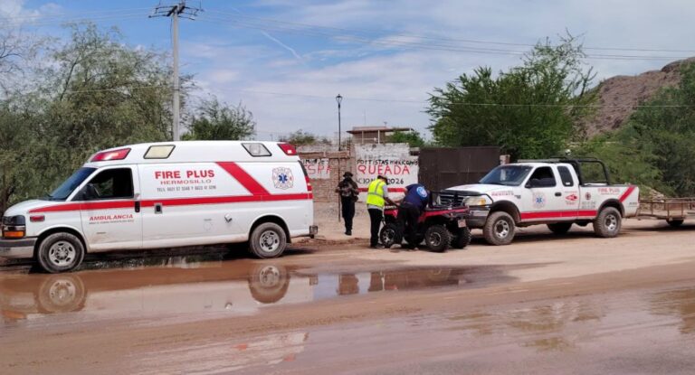 Continúa la búsqueda de hombre arrastrado por agua pluvial en canal de Hermosillo