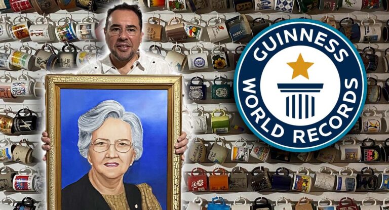 Familia de Celia Porchas busca actualizar récord Guinness de la mayor colección de tazas