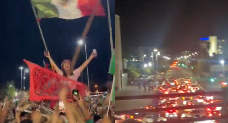 Hermosillo celebra la victoria de México sobre Ecuador con música y banderas