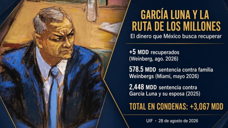 UIF y Gobierno buscan recuperar recursos desviados en caso García Luna