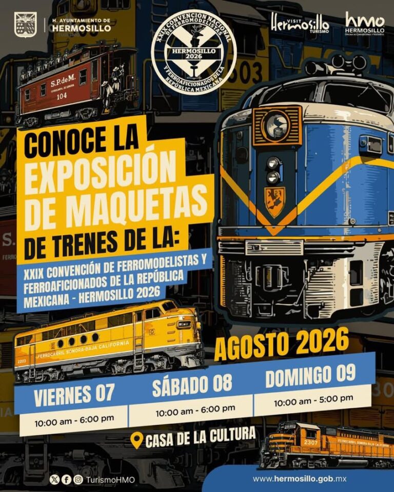 Hermosillo será sede de la 29 Convención Nacional de Ferromodelistas y Ferroaficionados Hermosillo será sede de la 29 Convención Nacional de Ferromodelistas y Ferroaficionados