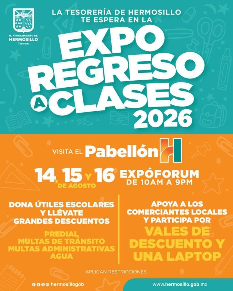 Expo Regreso a Clases 2026 en Hermosillo: descuentos y donación de útiles escolares Expo Regreso a Clases 2026 en Hermosillo: descuentos y donación de útiles escolares