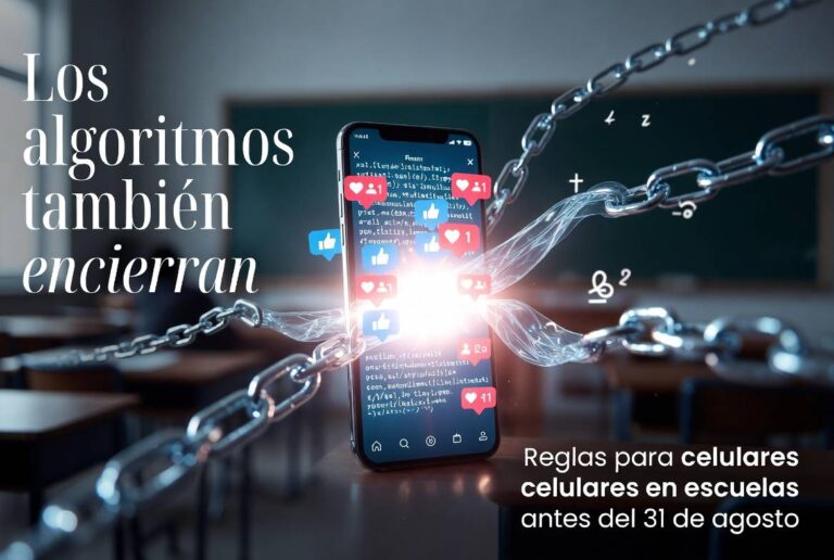 Expertos impulsan cambios en uso de celulares en escuelas por impacto de algoritmos y redes sociales