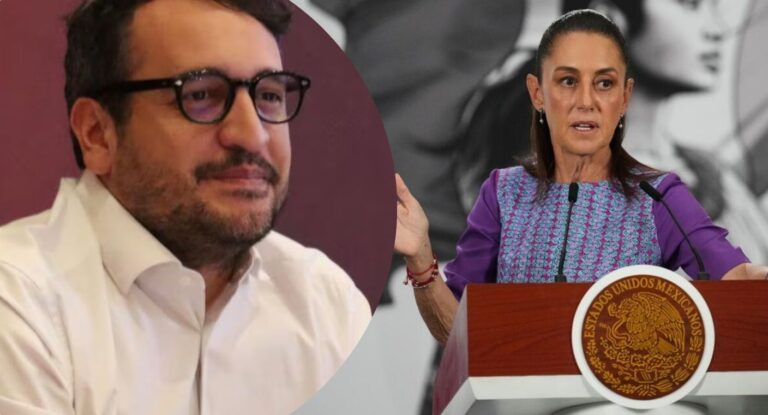 Claudia Sheinbaum defiende a Andy López tras retiro de visa en EU