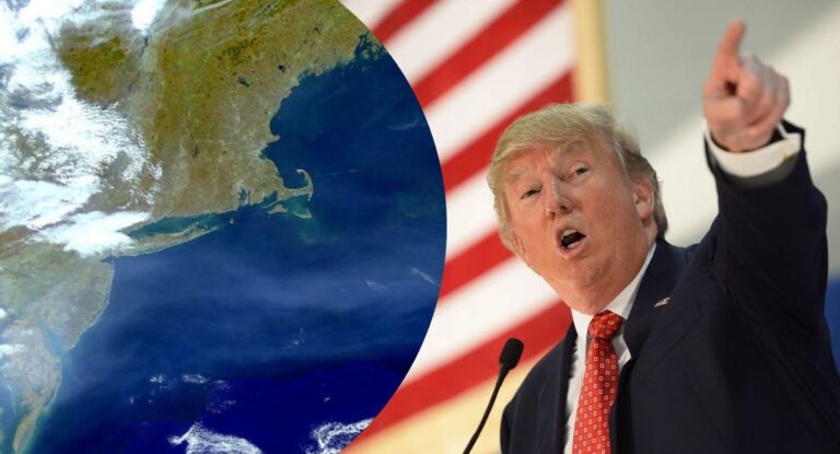 Donald Trump propone renombrar océanos como ‘océano América’ Donald Trump propone renombrar océanos como 'océano América'