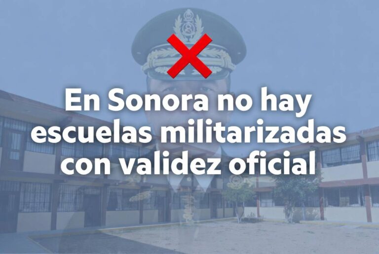 Sonora no cuenta con escuelas militarizadas con REVOE, confirma la SEC Sonora no cuenta con escuelas militarizadas con REVOE, confirma la SEC