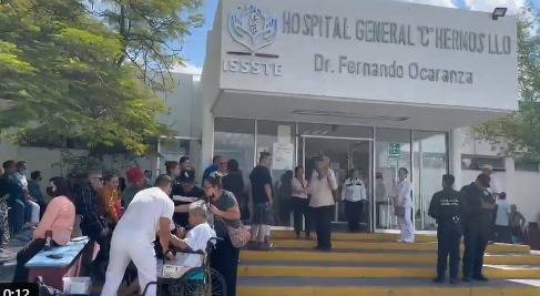 Evacuación preventiva por falla en línea de gas en ISSSTE Hermosillo Evacuación preventiva por falla en línea de gas en ISSSTE Hermosillo