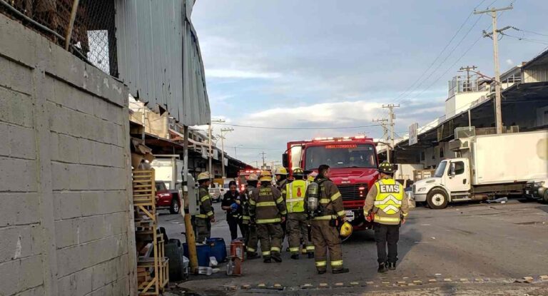 Exceso de fumigante moviliza a Bomberos en Mercado Francisco I. Madero