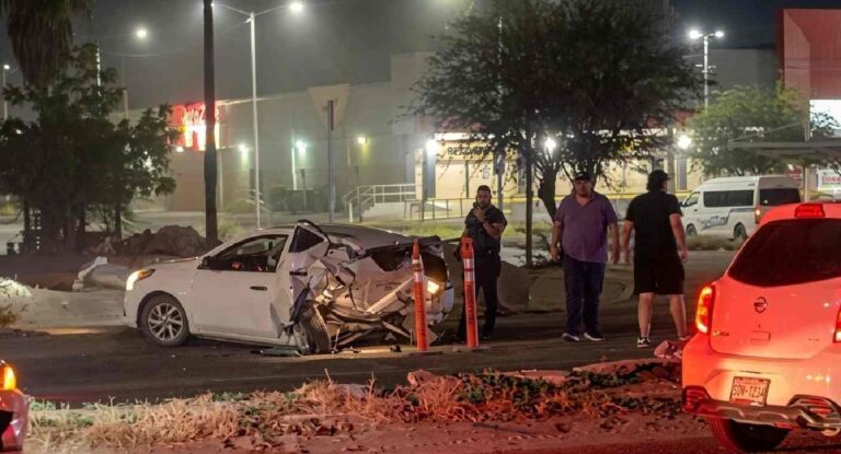 Choque entre vehículos deja una persona lesionada en Hermosillo Choque entre vehículos deja una persona lesionada en Hermosillo