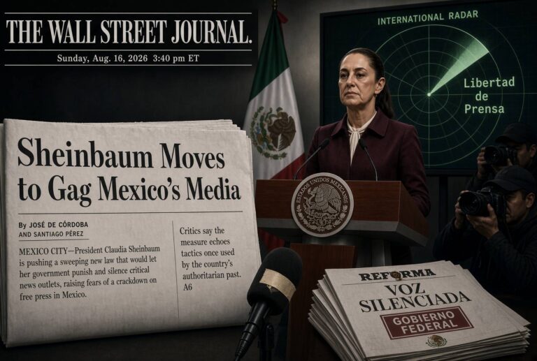 The Wall Street Journal cuestiona lineamientos de libertad de prensa en México