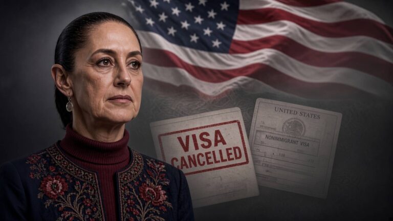 Claudia Sheinbaum defiende a Andrés Manuel López Beltrán tras cancelación de visa Claudia Sheinbaum defiende a Andrés Manuel López Beltrán tras cancelación de visa